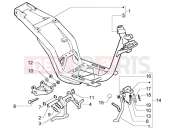 Chasis-central stand - Piaggio Liberty 125 La Poste
