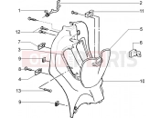 Front glove compartment - Piaggio Liberty 125 La Poste