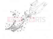 PIAGGIO Liberty 200 (ZAPM384) Central cover - Footrests