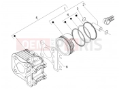 PIAGGIO Liberty 200 (ZAPM384) Cylinder-piston-wrist pin unit