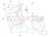 PIAGGIO Liberty 200 (ZAPM384) Front glove-box - Knee-guard panel