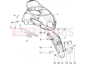 PIAGGIO Liberty 200 (ZAPM384) Rear cover - Splash guard