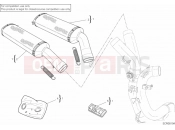 DUCATI 2008 Superbike 1098 S Tricolore EXHAUST SYSTEM 102DB » EXHAUST SYSTEM