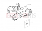 Engine, assembly - Piaggio Liberty 50 2T 2007