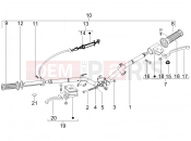Handlebars - Master cil. - Piaggio Liberty 50 2T 2007