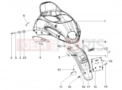 Rear cover - Splash guard - Piaggio Liberty 50 2T 2007