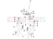 Fork's components (Escorts) - Piaggio Liberty 50 2T 2013
