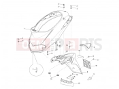 Rear cover - Splash guard - Piaggio Liberty 50 2T 2013