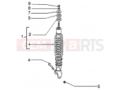 Rear damper - Piaggio Liberty 50 4T