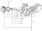 PIAGGIO CYLINDER-PISTON-WRIST PIN, ASSY