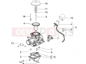 PIAGGIO MP3 125 Carburetor's components