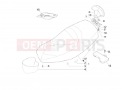 PIAGGIO MP3 125 Hibrid Saddle/seats