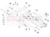 PIAGGIO MP3 125 Hibrid Swinging arm
