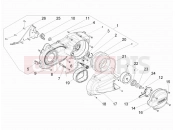 PIAGGIO MP3 125 Hibrid Crankcase cover - Crankcase cooling