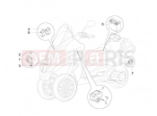 PIAGGIO MP3 125 Hibrid Remote control switches - Battery - Horn