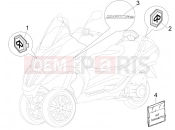 PIAGGIO MP3 250 ie MIC Plates - Emblems