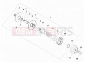 PIAGGIO MP3 300 4T 4V ie LT Hibrid Driven pulley