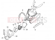 PIAGGIO MP3 300 4T 4V ie LT Hibrid Front shield