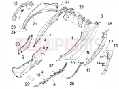 PIAGGIO MP3 300 4T 4V ie LT Hibrid Side cover - Spoiler