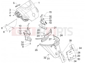 PIAGGIO MP3 300 ie LT Touring Rear cover - Splash guard