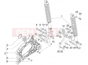 PIAGGIO MP3 300 ie LT Touring Rear suspension - Shock absorber/s