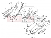 PIAGGIO MP3 300 ie MIC Central cover - Footrests