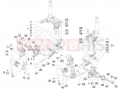 PIAGGIO MP3 300 ie Touring Fork's components (Mingxing)