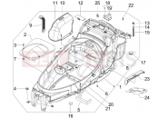 PIAGGIO MP3 300 ie Touring Helmet huosing - Undersaddle