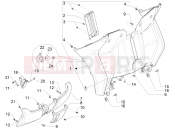 PIAGGIO MP3 300 ie Business - Sport - Enjoy Front glove-box - Knee-guard panel
