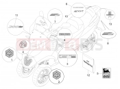 PIAGGIO MP3 300 ie Business - Sport - Enjoy Plates - Emblems