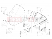 PIAGGIO MP3 300 ie Business - Sport - Enjoy Windshield - Glass