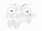 PIAGGIO MP3 300 YOUrban LT ERL Driving mirror/s
