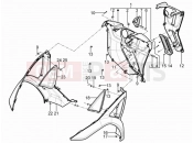 PIAGGIO MP3 300 YOUrban LT ERL Front glove-box - Knee-guard panel