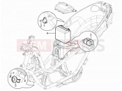 PIAGGIO MP3 300 YOUrban LT ERL Remote control switches - Battery - Horn