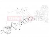 PIAGGIO MP3 350 MAXI Sport Cylinder-piston-wrist pin unit