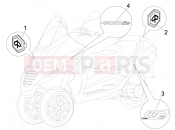 PIAGGIO MP3 400 ie Plates - Emblems