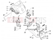 PIAGGIO MP3 400 ie Rear cover - Splash guard