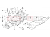 PIAGGIO MP3 400 RL Touring Helmet huosing - Undersaddle