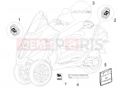 PIAGGIO MP3 400 RL Touring Plates - Emblems