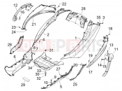 PIAGGIO MP3 400 RL Touring Side cover - Spoiler