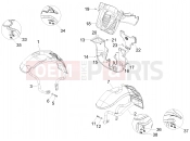 PIAGGIO MP3 400 RL Touring Wheel huosing - Mudguard