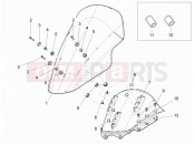 PIAGGIO MP3 400 RL Touring Windshield - Glass