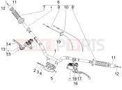 PIAGGIO MP3 500 (USA) Handlebars - Master cil.
