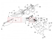 PIAGGIO MP3 500 (USA) Rear cover - Splash guard