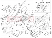 PIAGGIO MP3 500 LT Sport Central cover - Footrests