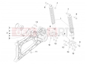 PIAGGIO MP3 500 LT Sport - Business ABS Rear suspension - Shock absorber/s