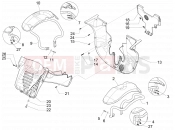 PIAGGIO MP3 500 LT Sport - Business Wheel huosing - Mudguard