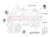 PIAGGIO MP3 500 RL Sport - Business matricák - emblémák - feliratok