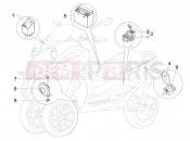 PIAGGIO MP3 500 Sport (USA) Remote control switches - Battery - Horn