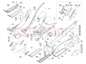 PIAGGIO MP3 500 Sport Business ABS (USA) Central cover - Footrests